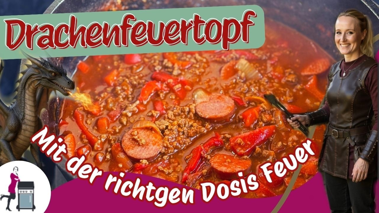 Drachenfeuertopf | heißer Fantasy Partytopf