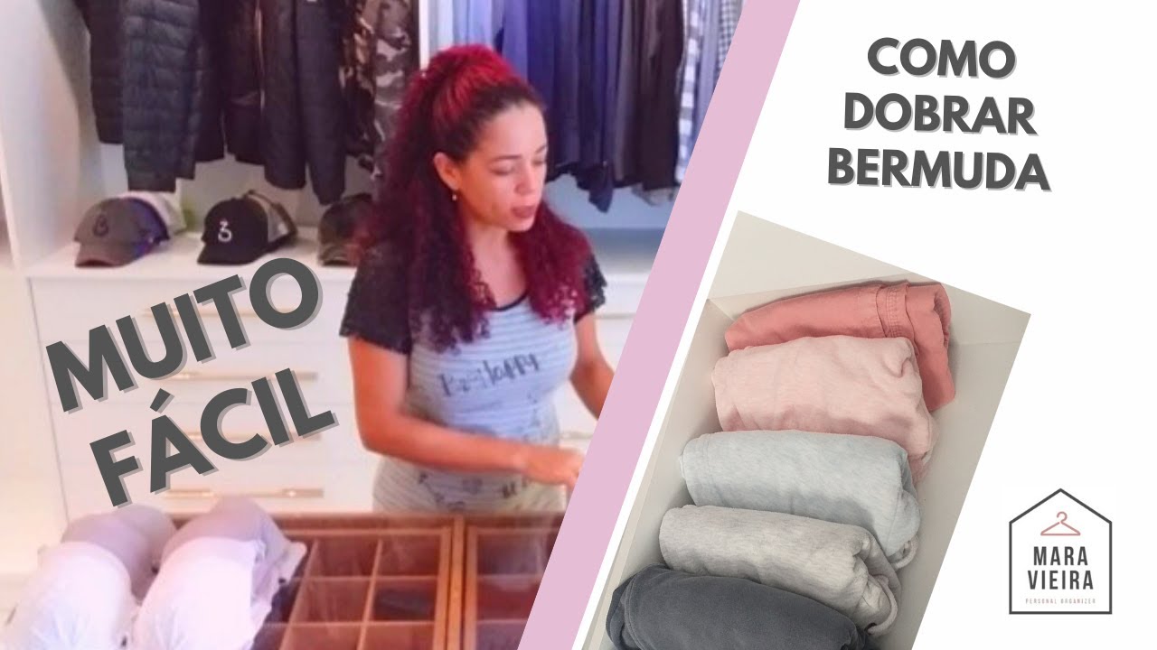 Como dobrar bermuda masculina