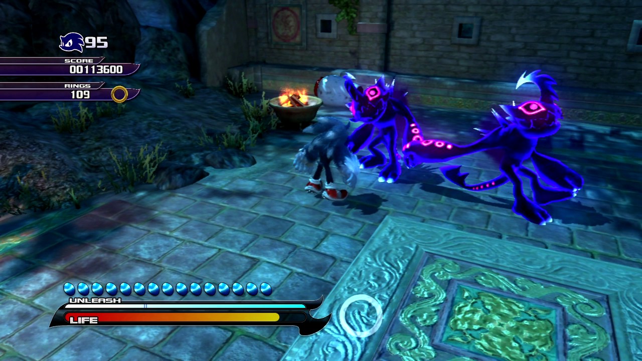 Sonic Unleashed (PS3) Chun-nan Dragon Road Nighttime Stages