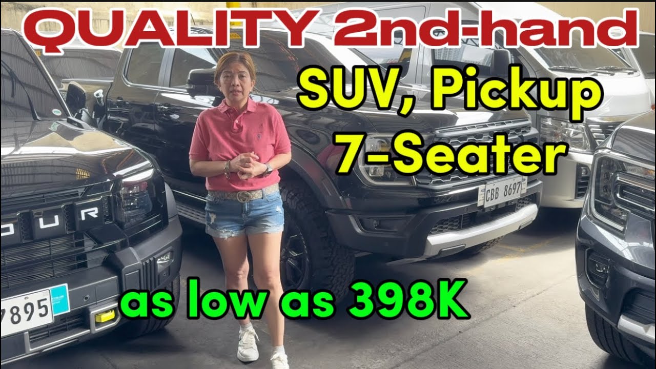 Second Hand SUV, Pickups, 7-Seater, Van | as low as 398K Used Cars For Sale #forsalecars #repocars 