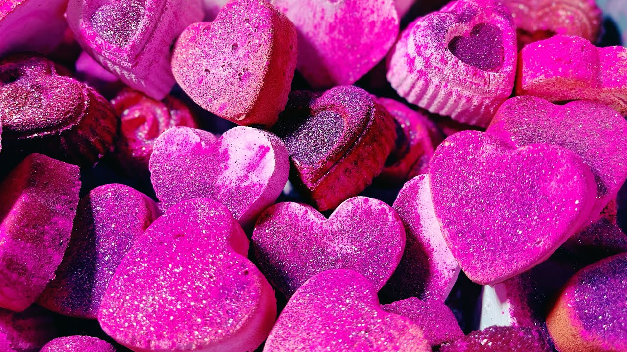 ❤️🩷With Love, From Me to You❤️🩷 Mass Crush - Pink & Red Heart Variety 💕 Gym Chalk ASMR
