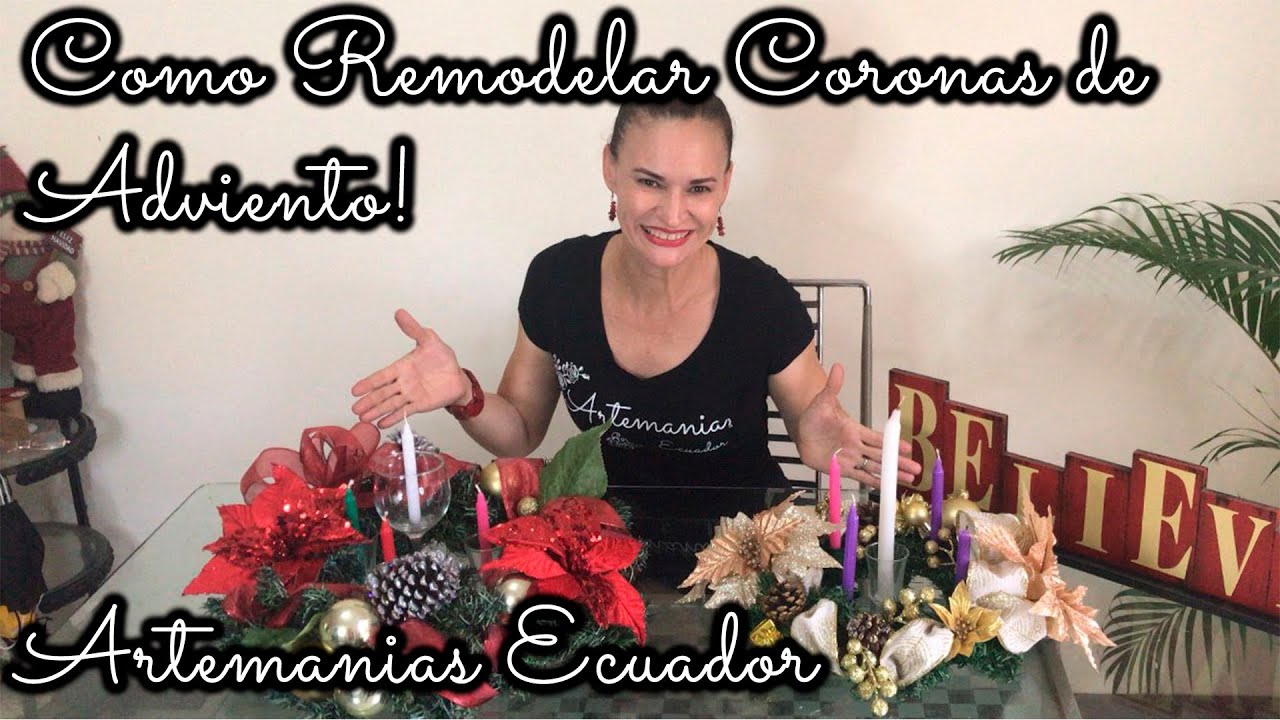 DECORACION DE CORONA DE ADVIENTO! PREGUNTALE A LA VERO. ARTEMANIAS ECUADOR