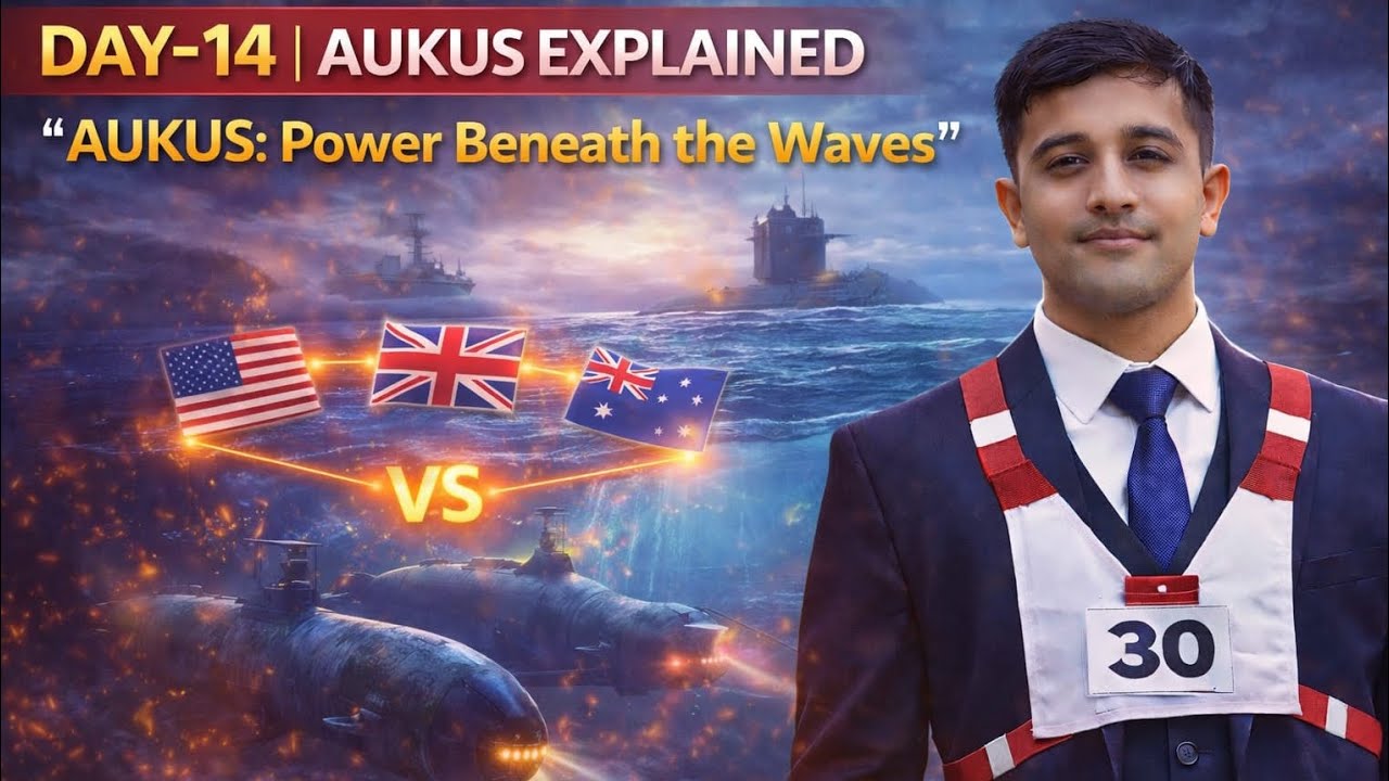 Day 14 | AUKUS Explained | The Security Pact Reshaping Indo-Pacific Power