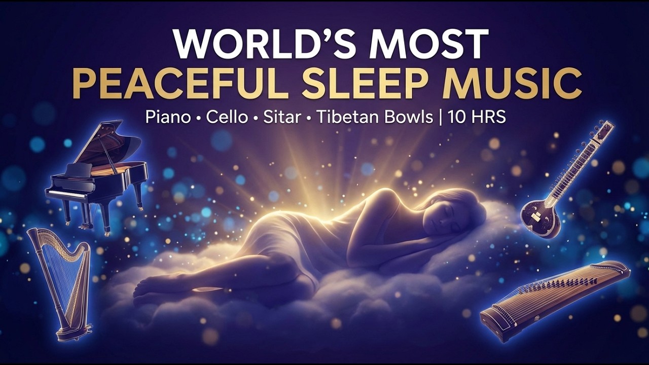 세계 전통악기 그랜드 피아노 웅장 수면음악 | Majestic World Instruments Sleep Music – Deep Relaxation & Peaceful Dreams
