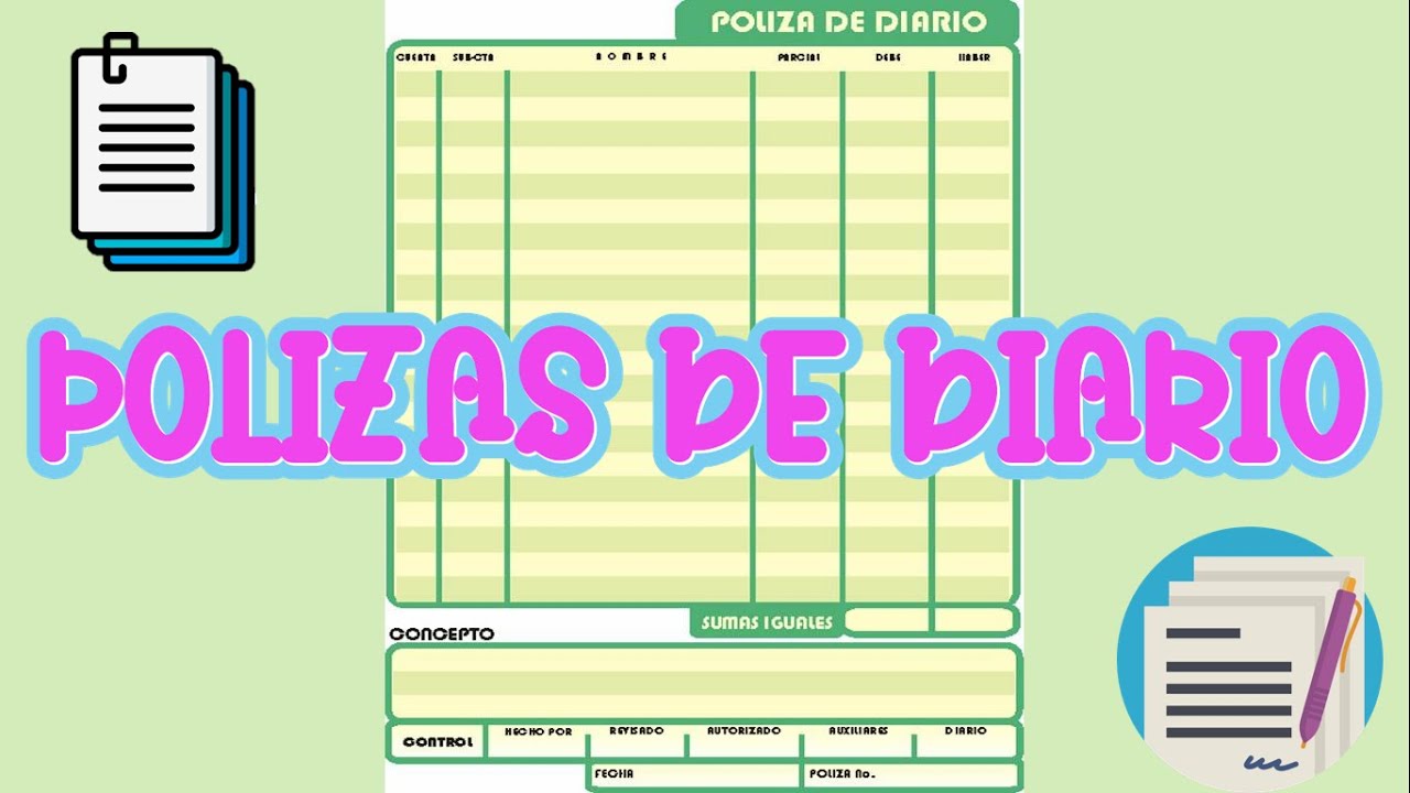 POLIZAS DE DIARIO