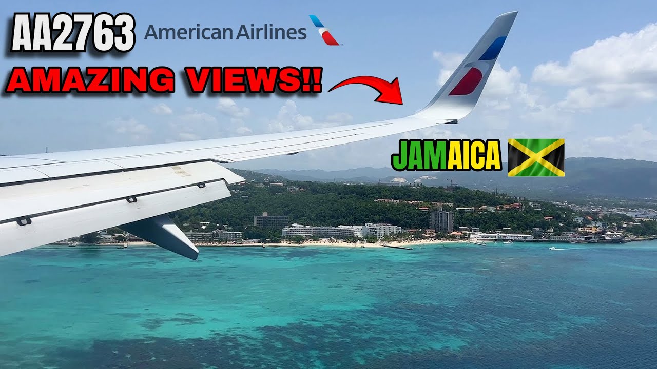 FLYING WITH AMERICAN AIRLINES B737-800 FROM MIAMI TO MONTEGO BAY!