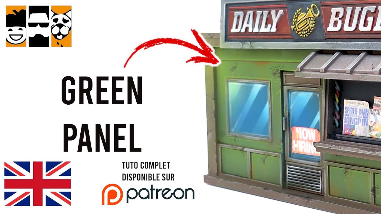 Painting tutorial: Green panels (Daily Bugle / Marvel Crisis Protocol Project)