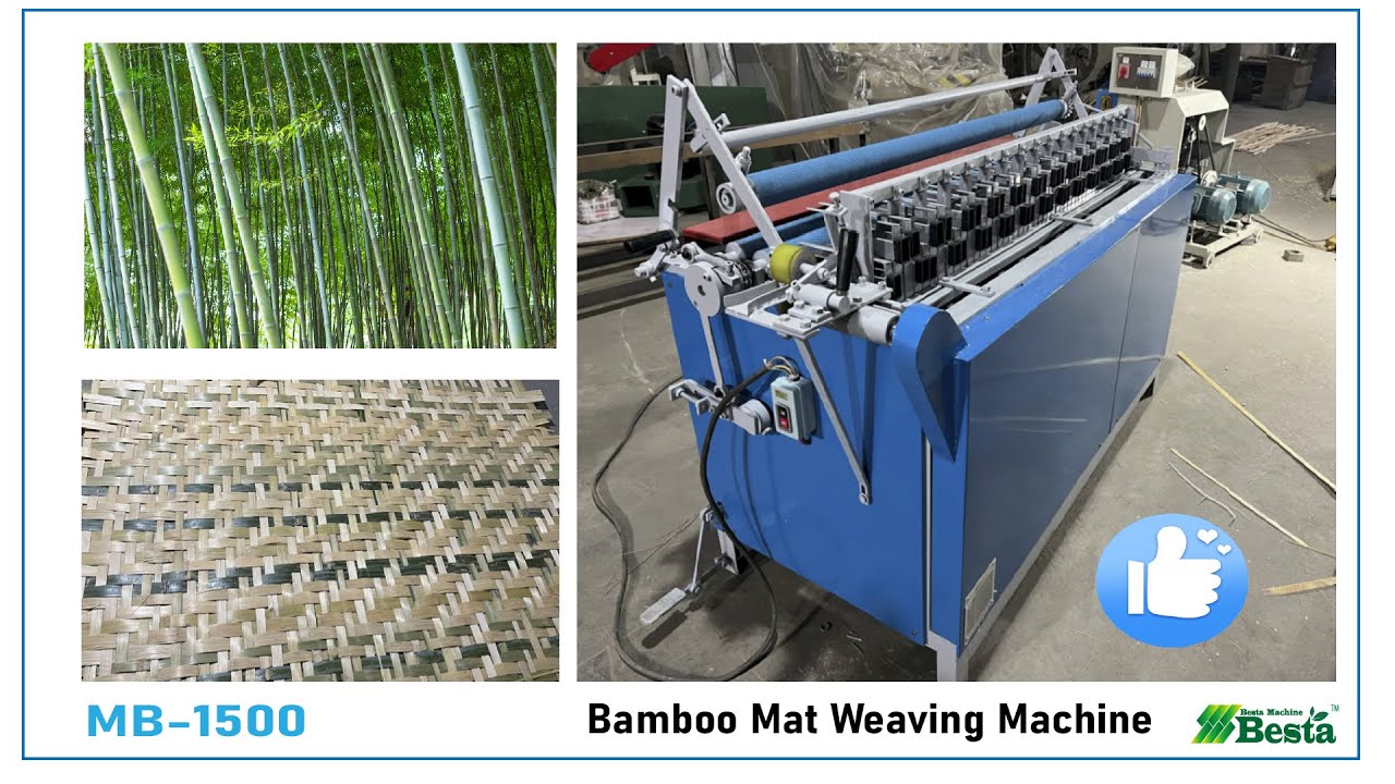 Bamboo Mat Weaving Machine (MB-1500), How to make bamboo mat ?