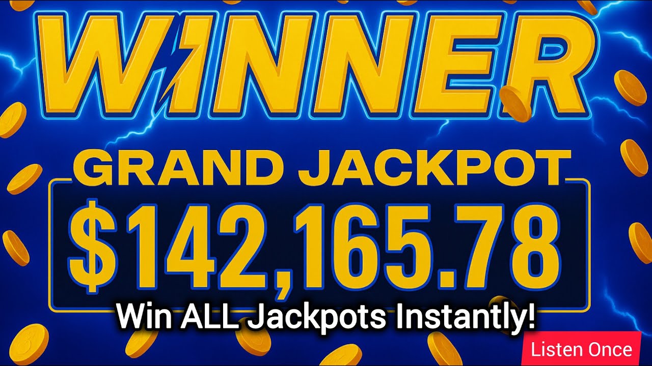 Win ALL Slot Jackpots Instantly (Grand, Maxi, Mega, Major, Minor, Mini) | 1 Listen Subliminal