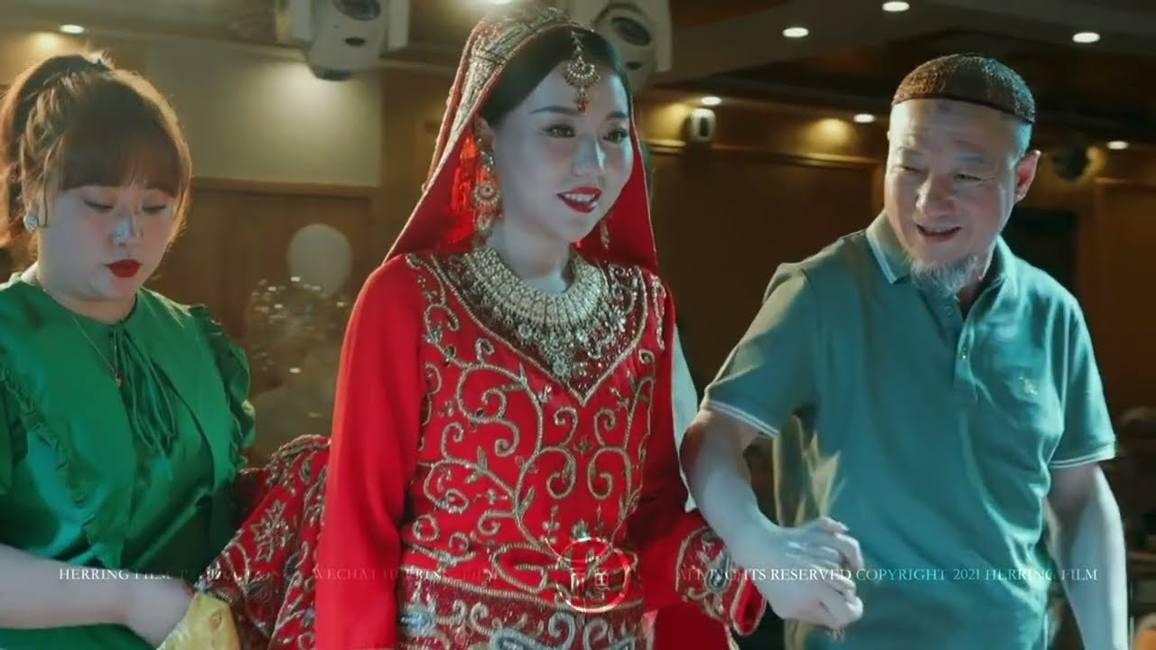 Hui muslim wedding ，Shahada（ٱلشَّهَادَةُ） at the end of video.pernikahan muslim cina. حفل زواج.