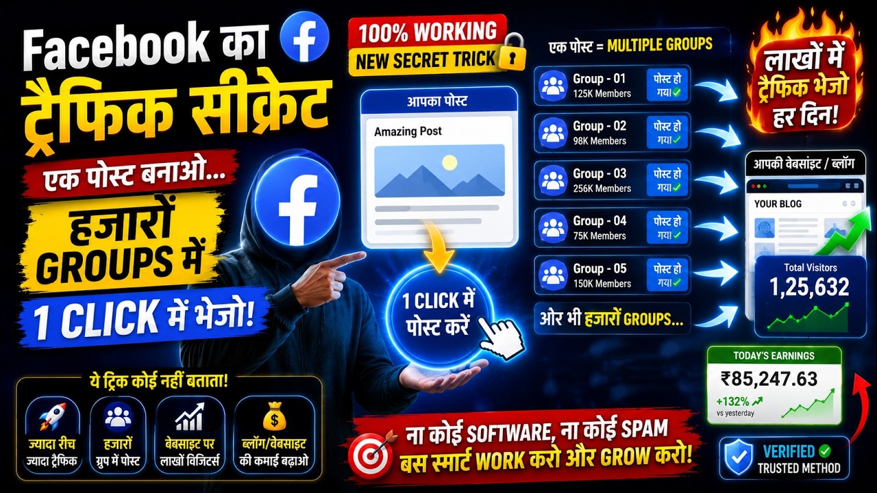 Facebook Traffic Secret &ndash; Post to Multiple Groups in 1 Click |  (Education Purpose Only)
