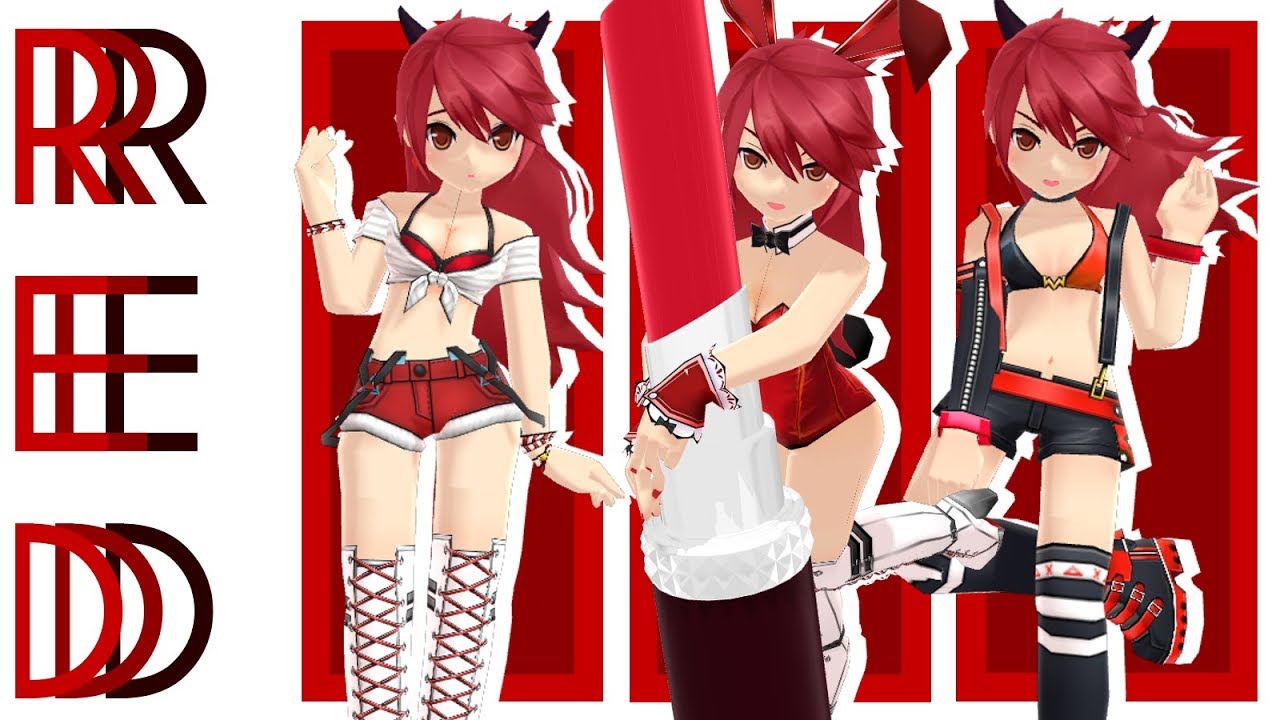 【Elsword-MMD】💄HYUNA(현아) 💋 '빨개요 (RED)'💄【Elesis】