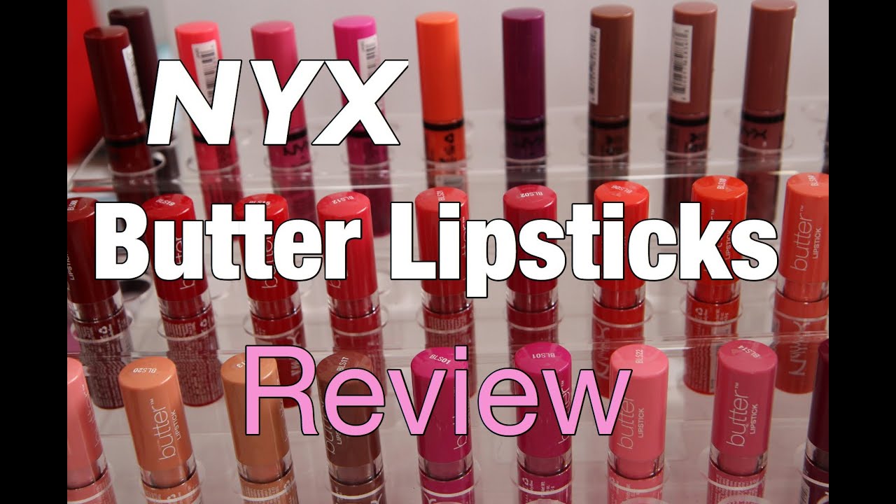 NYX Butter Lipstick Review and Swatches | Which color do you like?