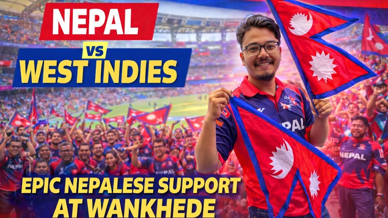 Nepal vs west indies vlog from wankhede stadium mumbai || came all the way from ktm to support NEPAL