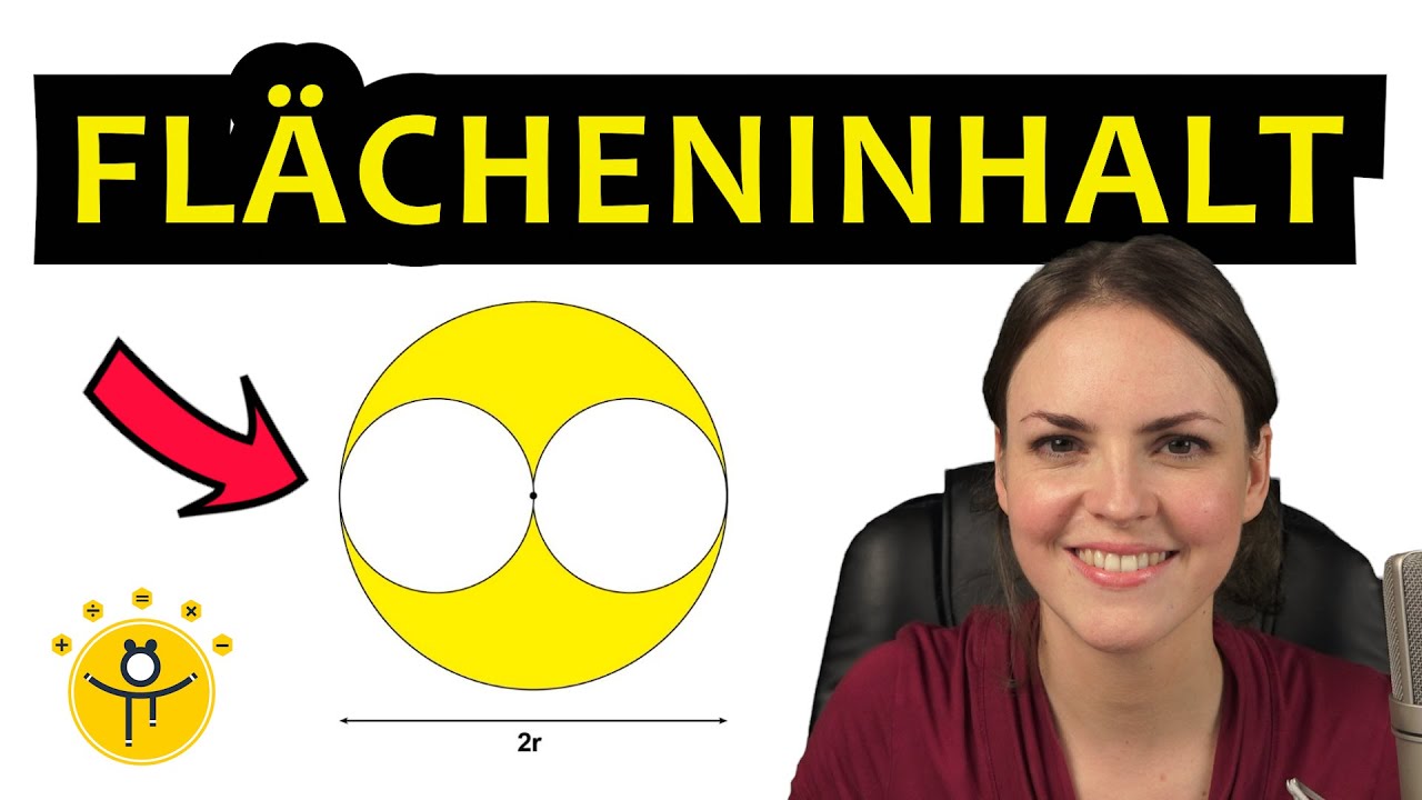 FLÄCHENINHALT einer KREIS FIGUR berechnen – Formel aufstellen Kreisfigur