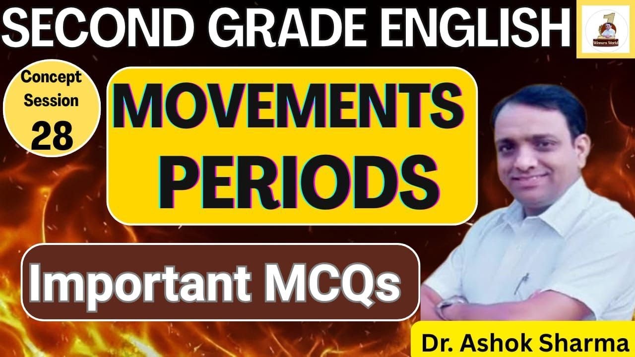 Movements and Periods MCQs : Concept Booster Session 28 (Second Grade English)