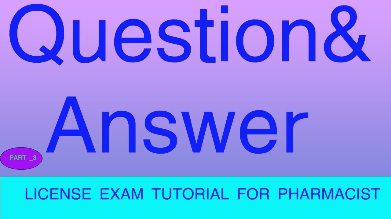 Question and Answer  for pharmacist from megabit 2012 morning section 51_80 ...PART-3