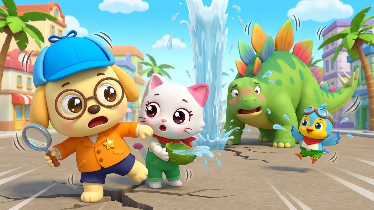 PONO & Friends: The Great Dino Hiccup Mystery! 🦕💨 | Funny Rescue & Dinosaur Adventure