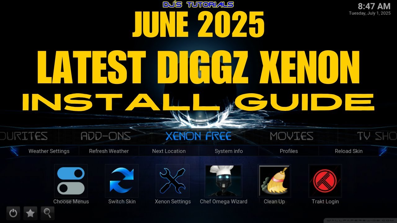 Best Kodi Build - Diggz Xenon FREE Install Guide - June 2025