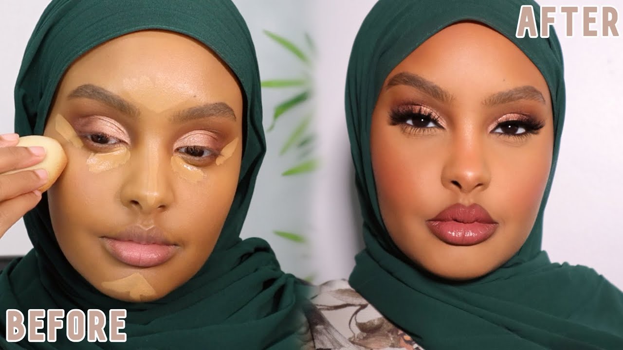 FLAWLESS SOFT GLAM MAKEUP TUTORIAL  *this face is sitting okay 😌* | Jasmine Egal