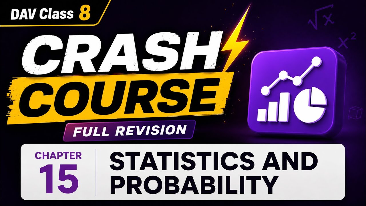 Maths Chapter 15 | Statistics and Probability ( CRASH COURSE ) 💥