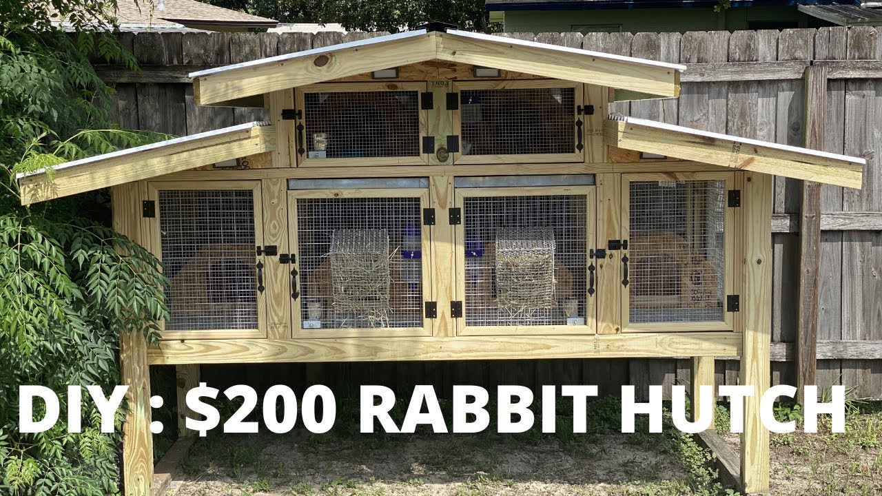 DIY : RABBIT HUTCH - UNDER $200