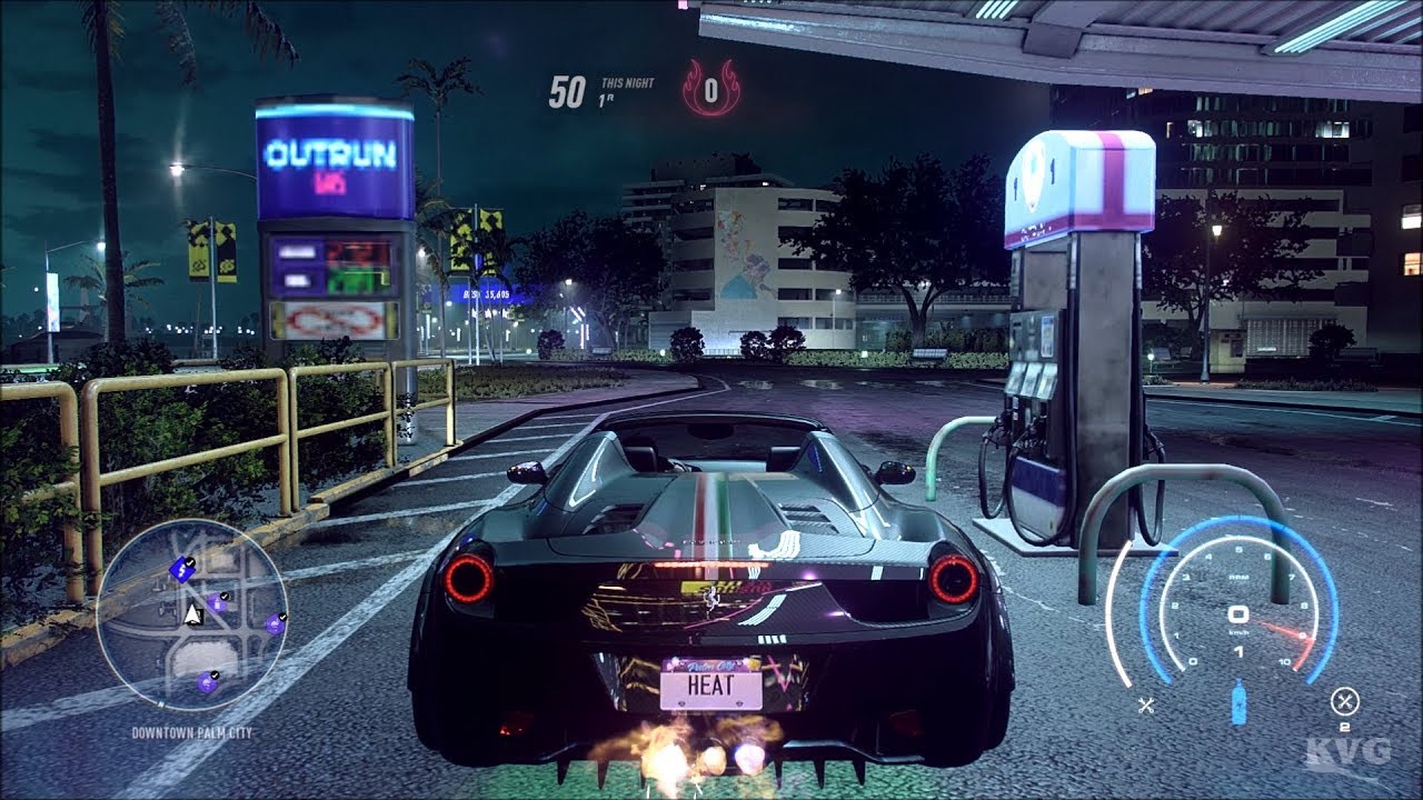 Need for Speed Heat - 1118 BHP Ferrari 458 Spider 2011 - Police Chase & Free Roam Gameplay HD