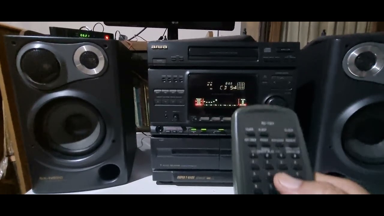 DEMO AIWA 990 FUNCIONANDO CON CONTROL NO ORIGINAL