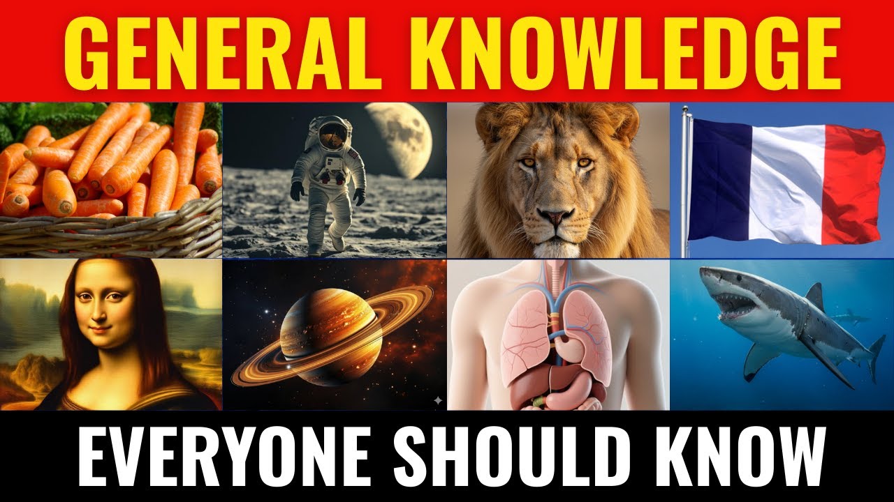 General Knowledge Quiz 🎓 | 100 Questions Everyone Should Know (No Choices!)