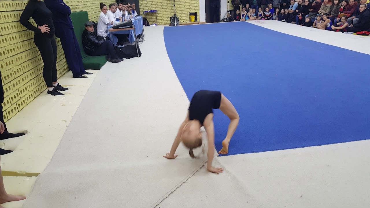 Bora Hoti artistic gymnastics on the floor-Kosovo final competition on 21.11.2018