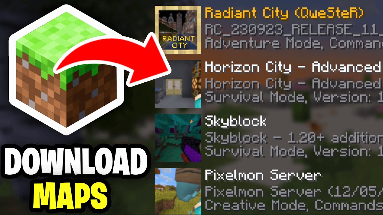 How To Download Maps For Minecraft 2025! - Tutorial