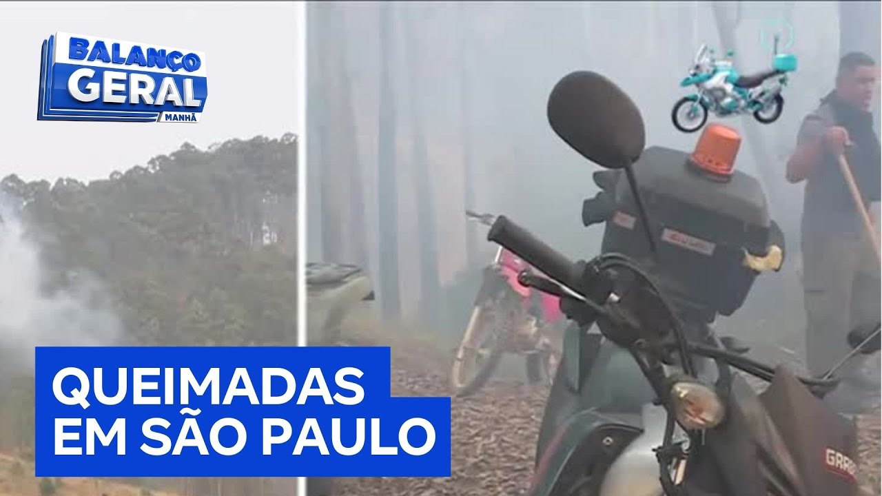 Moradores acreditam que fogo em área de mata em Barueri (SP) seja criminoso