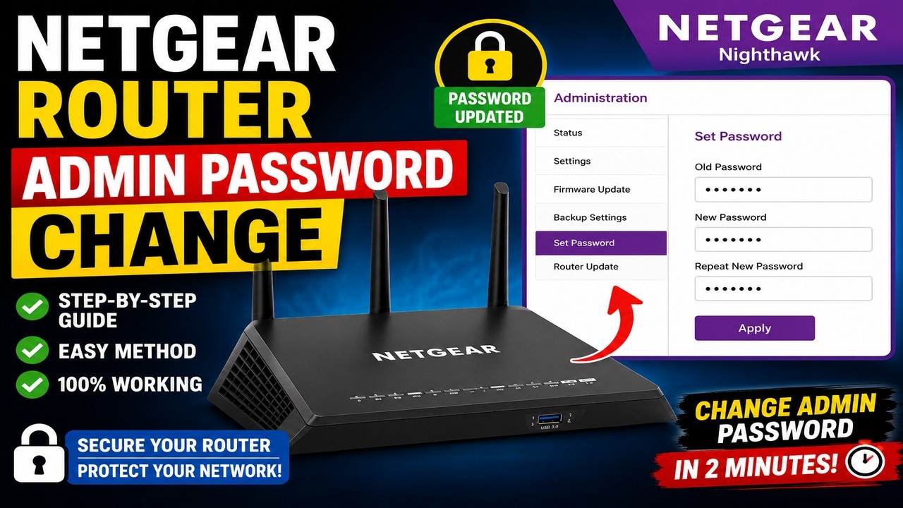 Netgear Router Admin Password Change | Step-by-Step Security Guide