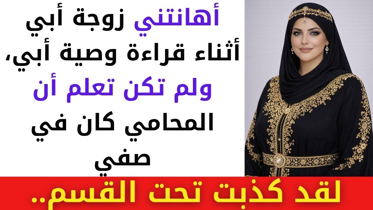 أهانتني زوجة أبي أثناء قراءة وصية والدي - لم تكن تعلم أن المحامي كان في صفي
