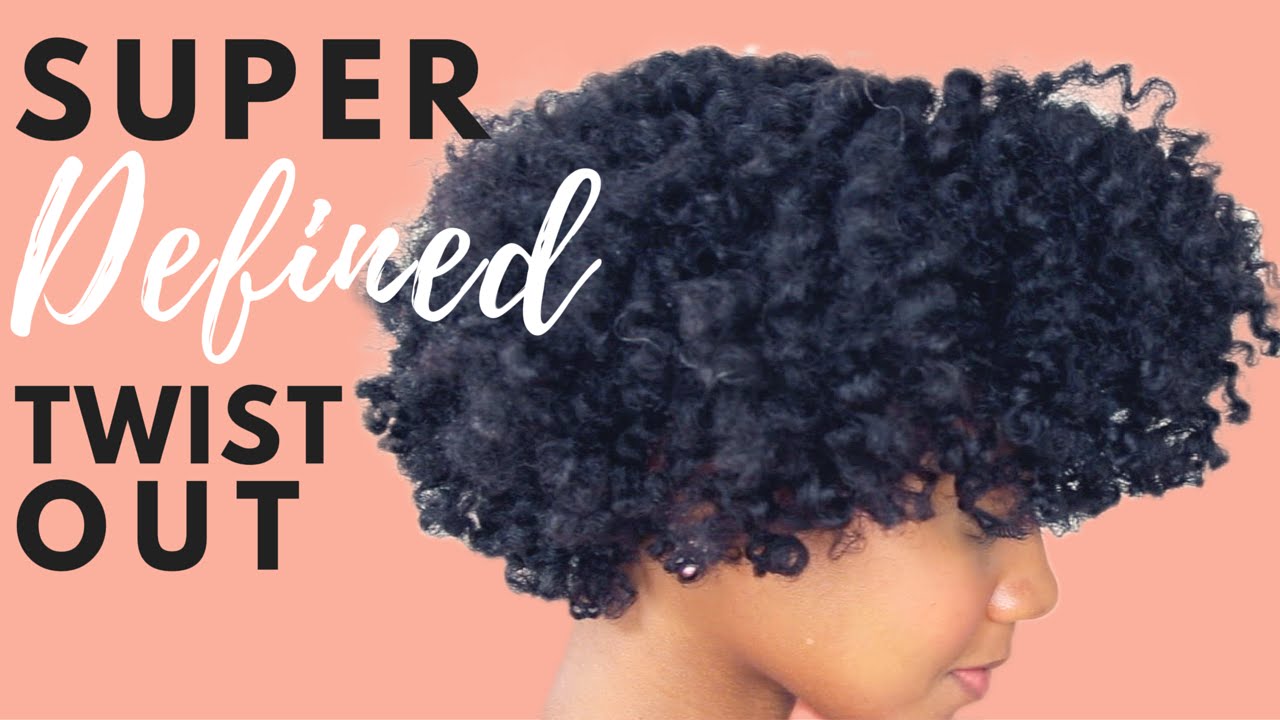 (No Fluff) Super Defined Twist Out on Natural Hair