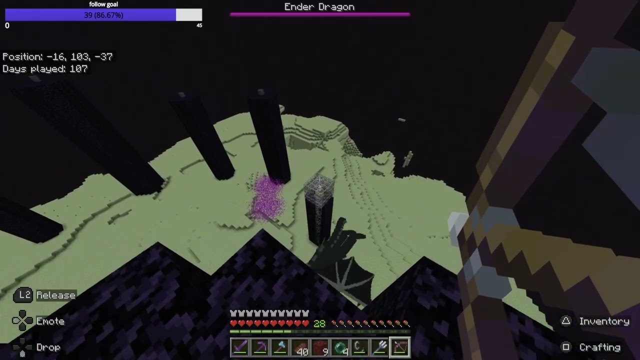 I Beat Minecraft (Bedrock)..