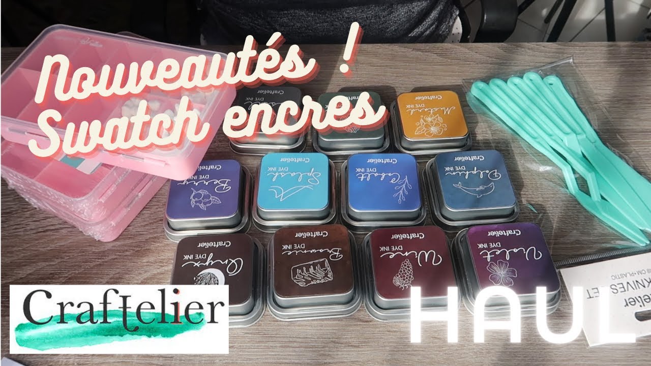 Haul craftelier : nouveautés ! + Swatch des encres