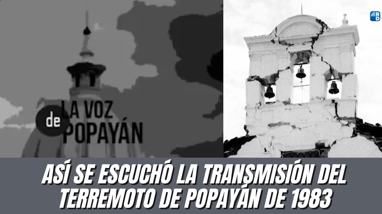 Así se escuchó la transmisión en vivo del terremoto de Popayán en 1983. #increible