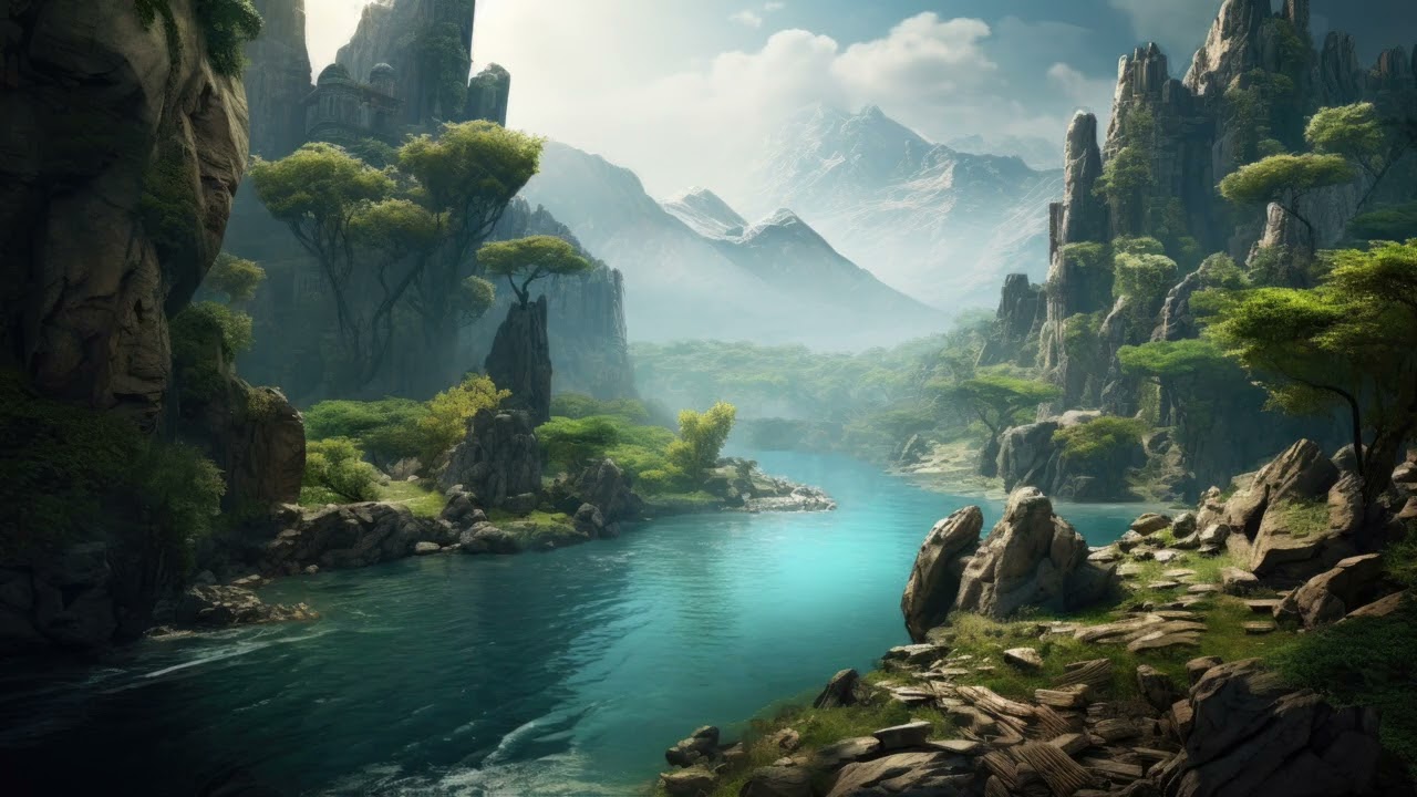 Relaxing Scenery with Calming Ambience #45 (River)