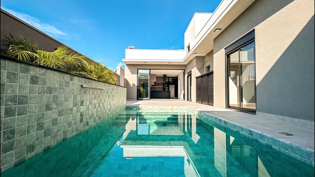 🏡 CASA TÉRREA MODERNA E SOFISTICADA COM ÁREA GOURMET E PISCINA – INDAIATUBA/SP 🏡