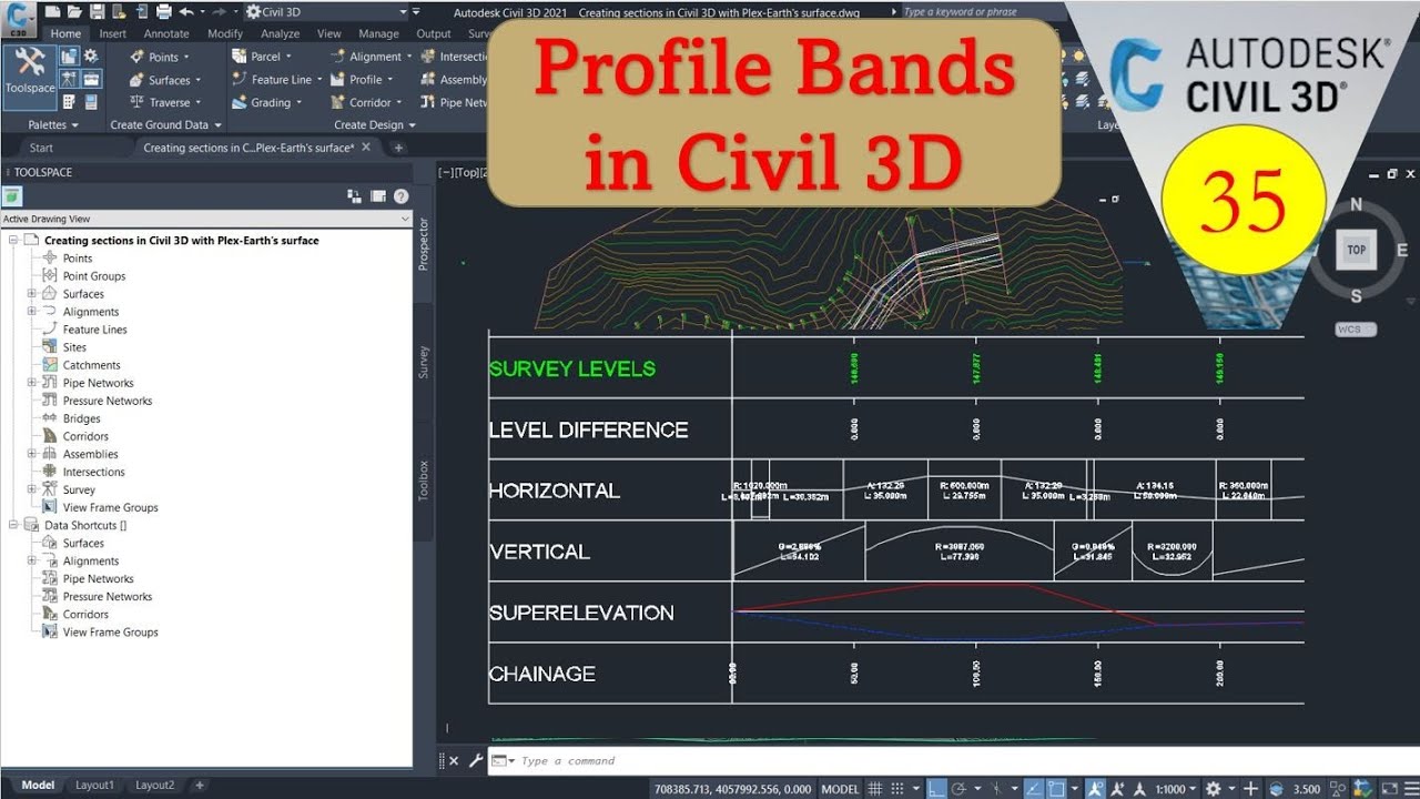 Profile Band styles creation in Civil 3D Part-1