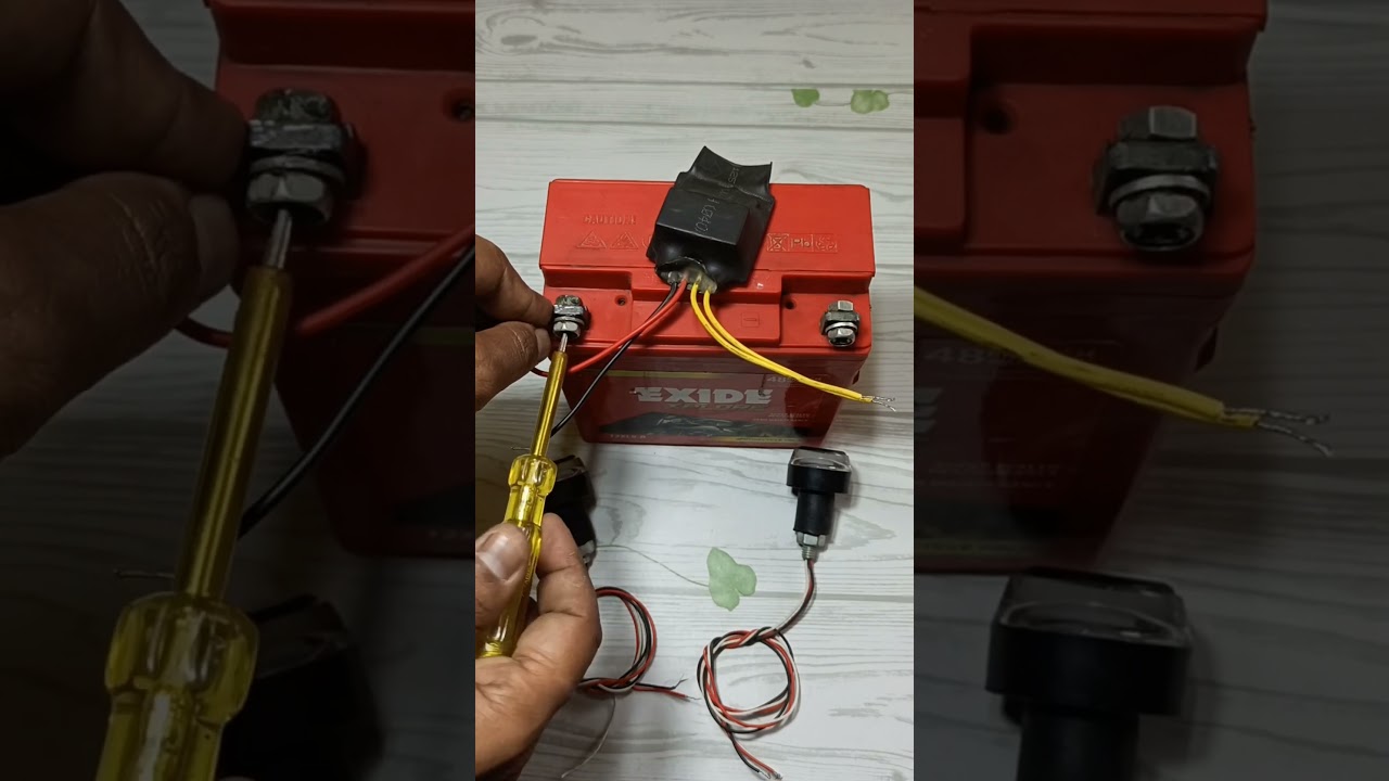 How to connect bike handleber light & flasher||bike handlebar light mein flasher kaise lagae.