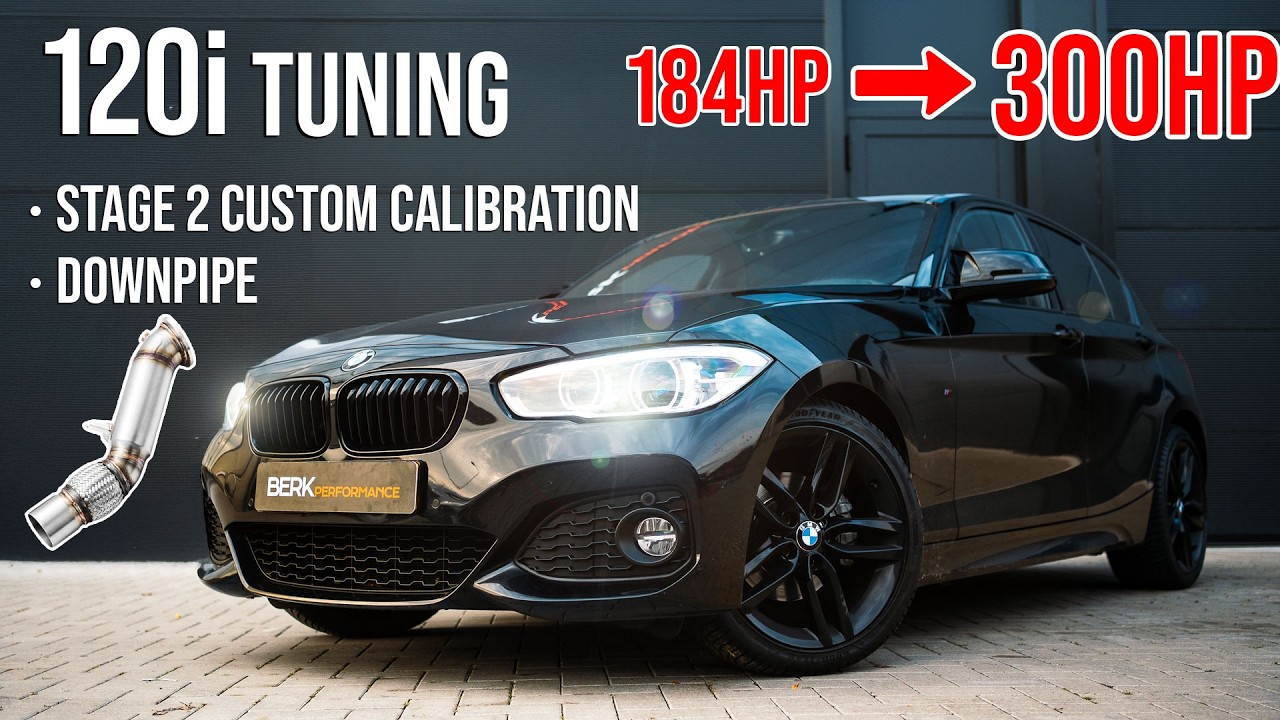 BMW 120i F20 B48 Tune: тюнинг от 184 до 300 л.с. | Увеличение мощности 0-100 и 100-200 км/ч
