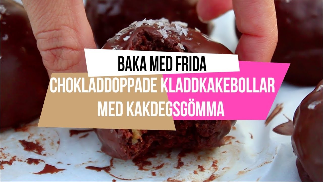 Baka med Frida - Kladdkakebollar med Choklad och Kakdeg