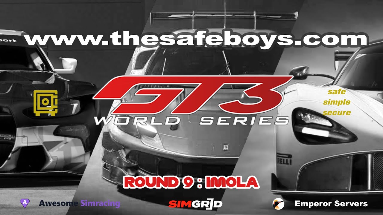 Sim Experience SA - The Safe Boys GT3 World Series - Round 9 from IMOLA CIRCUIT