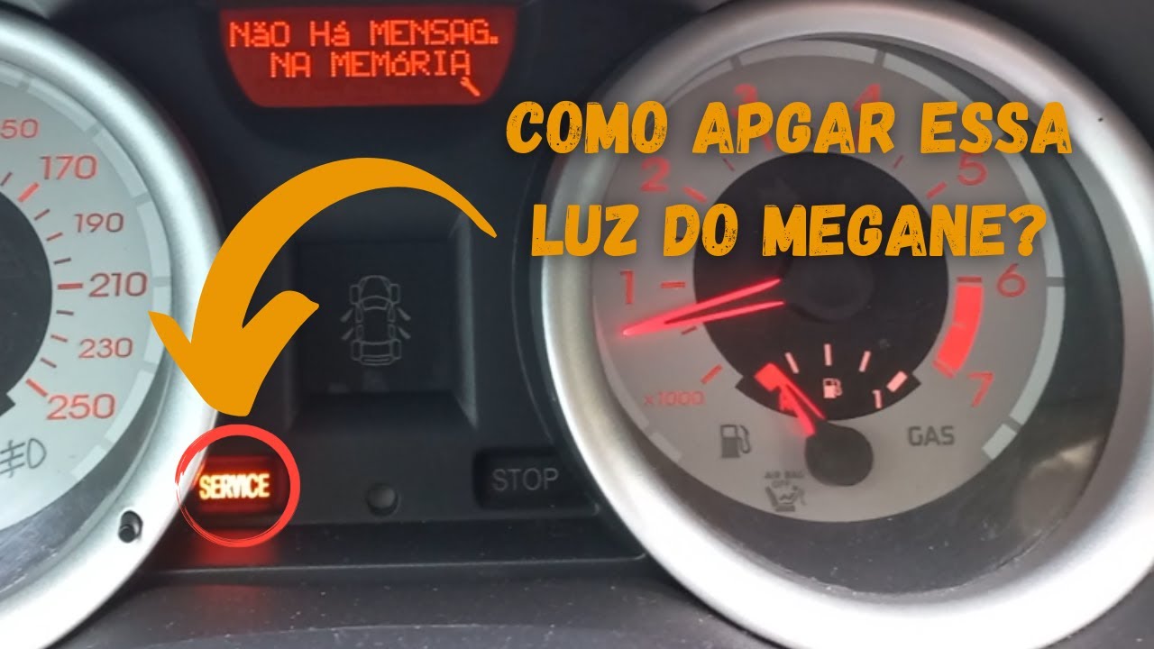 Megane dica top! como apagar luz do SERVICE no Megane e Grand Tur? Sem avarias e nenhum defeito!!!