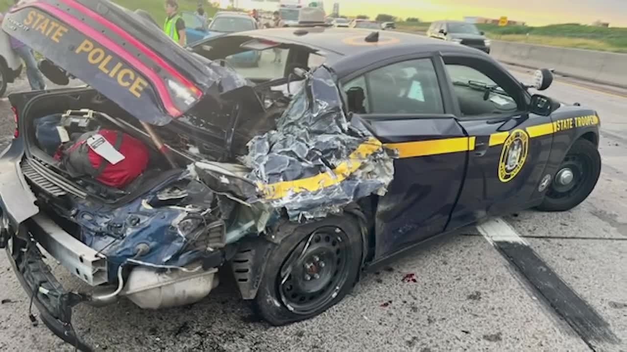 New York State police release body camera video after driver nearly hit trooper on 190