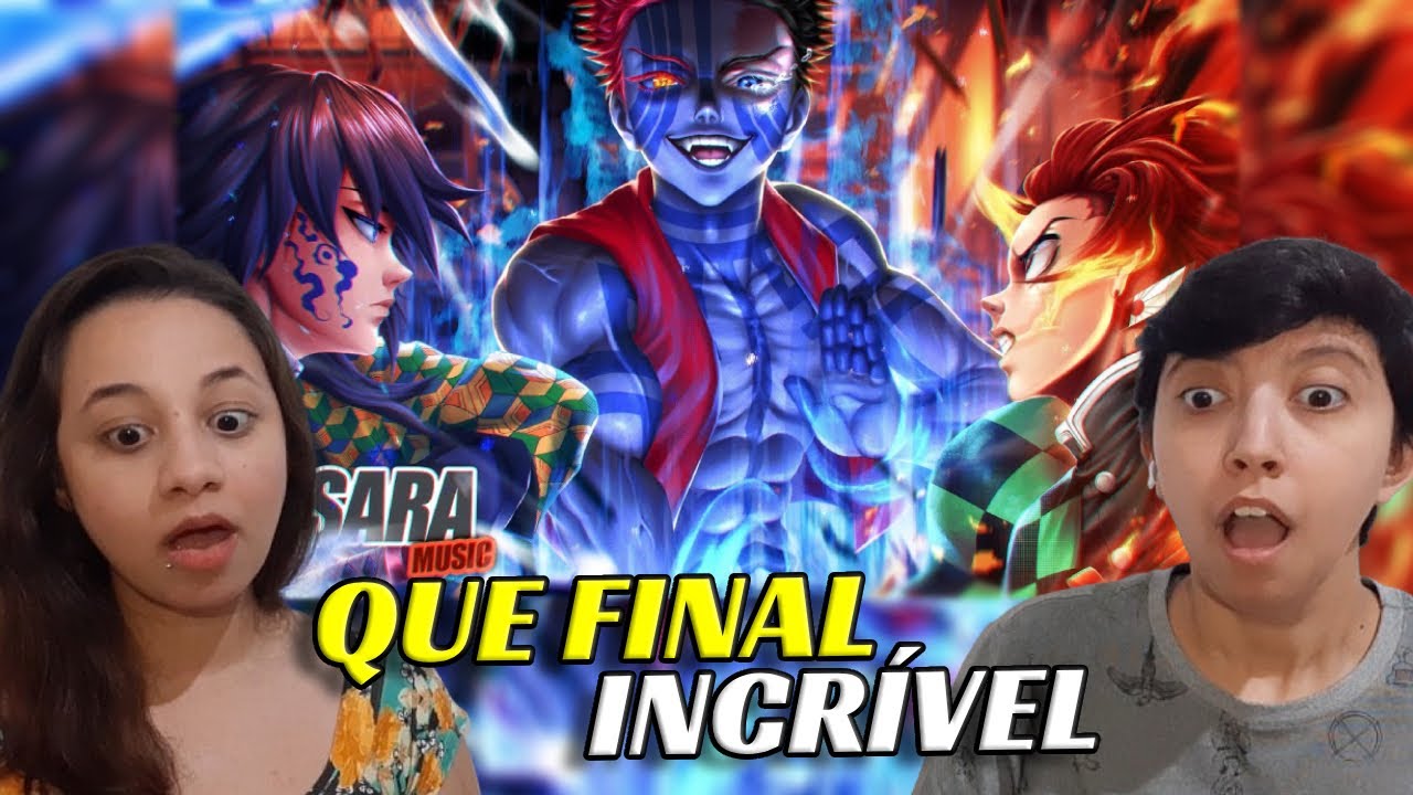 AKAZA VS. TANJIRO E TOMIOKA | CASTELO INFINITO (DEMON SLAYER) | BASARA REACT