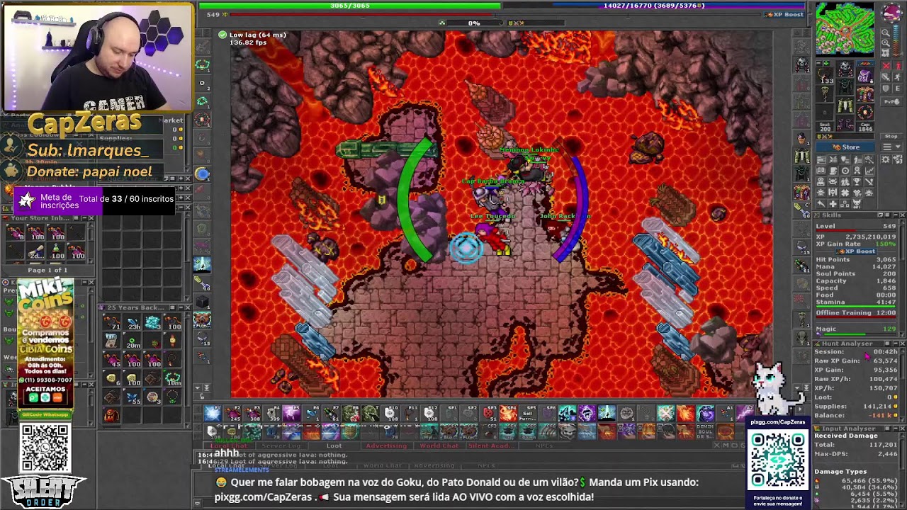 Sua noite começa aqui!!! - Live - Tibia - Boss e Hunt 23 de Janeiro- EK/MS - Yonabra/Belobra