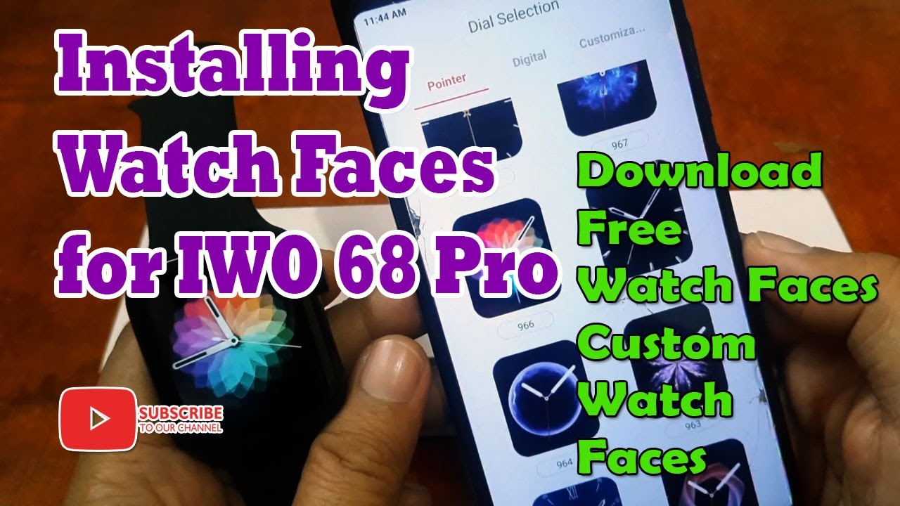 Installing Watch Faces for IWO 68 Pro Smartwatch - Download and Custom Watch Face